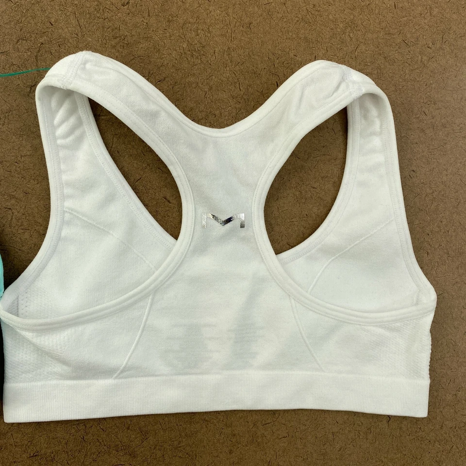 Maidenform Girls Size Small Aqua Green Stars & White 2 Pack Sports Bras NWT - Image 4 of 4