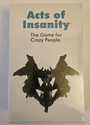 Acts Of Insanity Card Game The Crazy Party Game For Crazy People- New Sealed