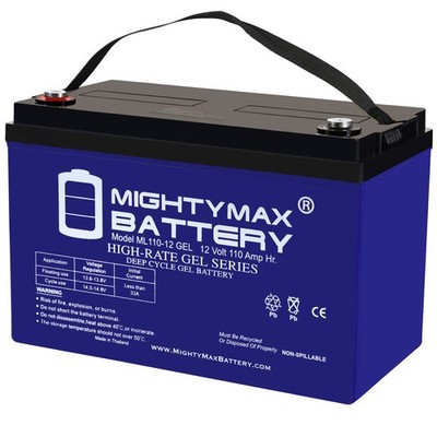 Mighty Max 12V 110AH GEL Replaces Mighty Lift Semi-Electric Stackers - SEST22