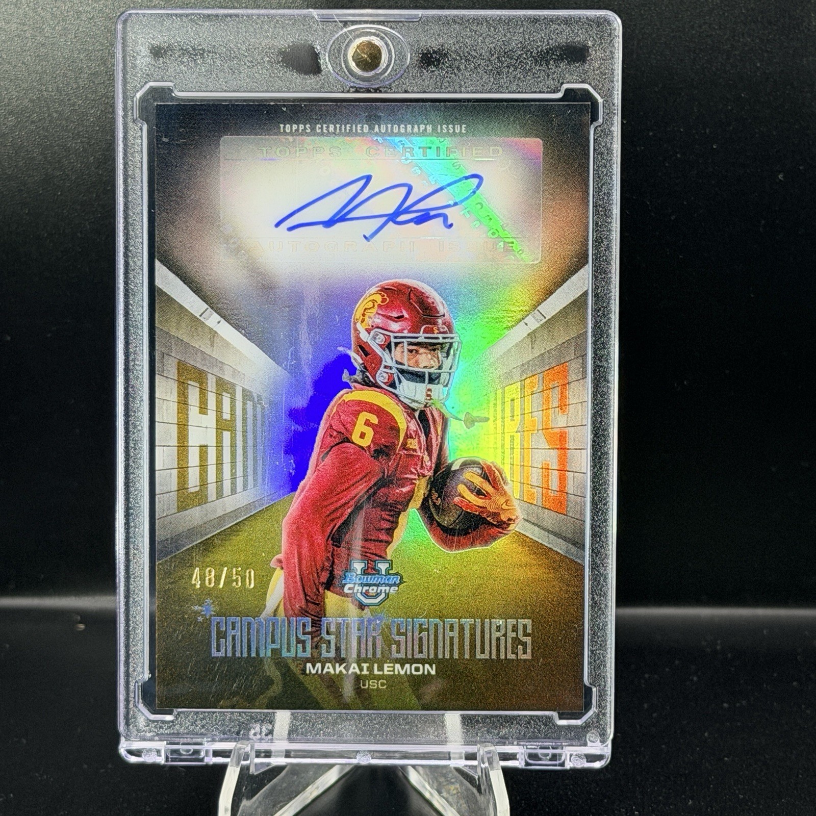2025 Bowman U Chrome - Campus Star Signatures Makai Lemon Auto Gold /50 USC ⭐️
