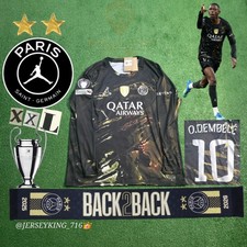 🇫🇷 Nike PSG Ousmane Dembele #10 2025/2026 5th Night Edition Soccer Jersey New