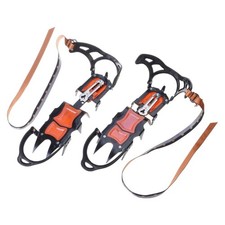 Footwear Traction for Skiing, 12 Teeth Ice Grip Antislip Shoe Boot Ice Traction