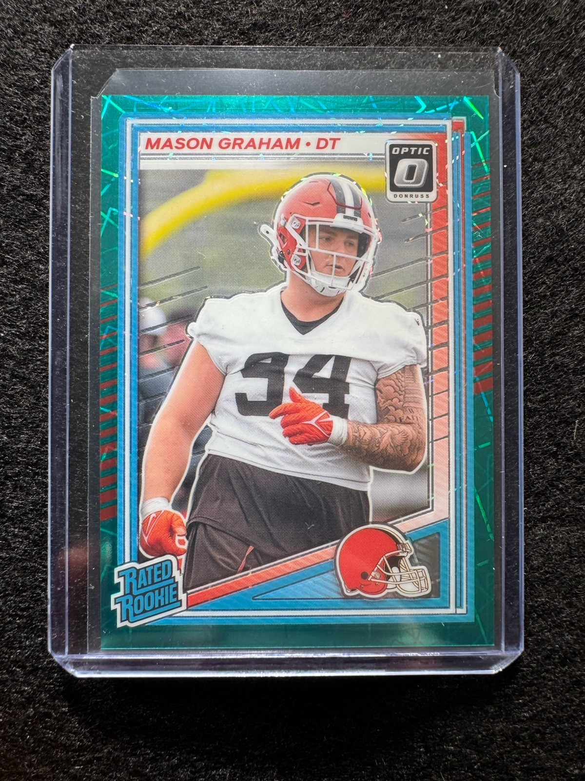 2025 Panini Optic Rated Rookie Mason Graham #206 Browns Teal Velocity SSP