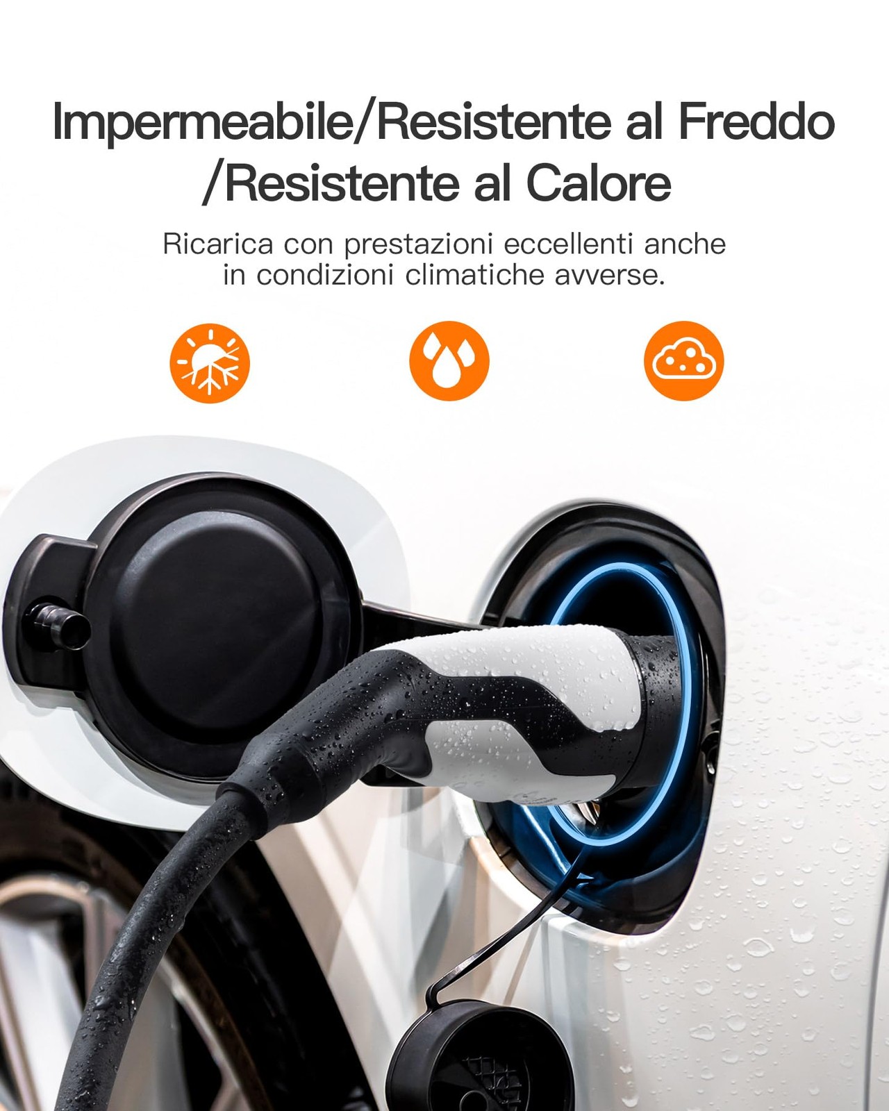 Cavo Ricarica Tipo 2 22kw 5m 32A Trifase per Auto Elettrica Ev Phev 32A - Miniatura 18