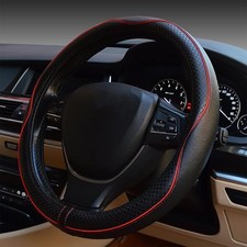 Universal AntiSlip Leather Car Steering Wheel Cover Sports Style Protector