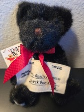 The Razz Berries Vintage 8 Plush Black Bear M...