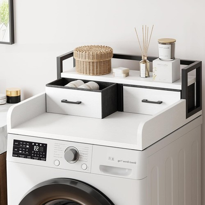 #ad 2 Tier Washer Dryer Countertop with Shelf Drawer Washer Dryer Topper For Laundry $49.81