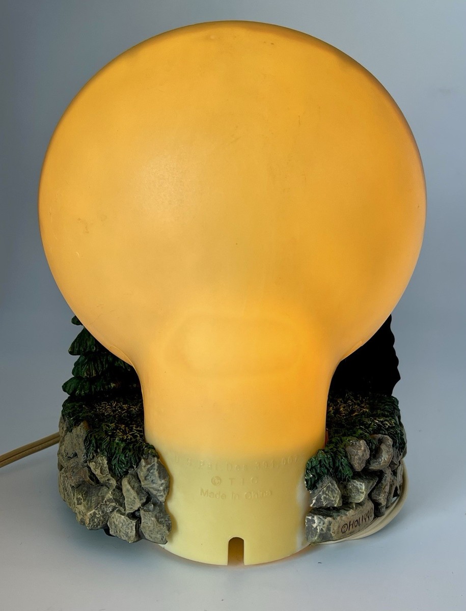 Lampe De Table Ancienne Silhouette Pêcheur à La Mouche - Clair De Lune - Hauteur 7,75 Pouces