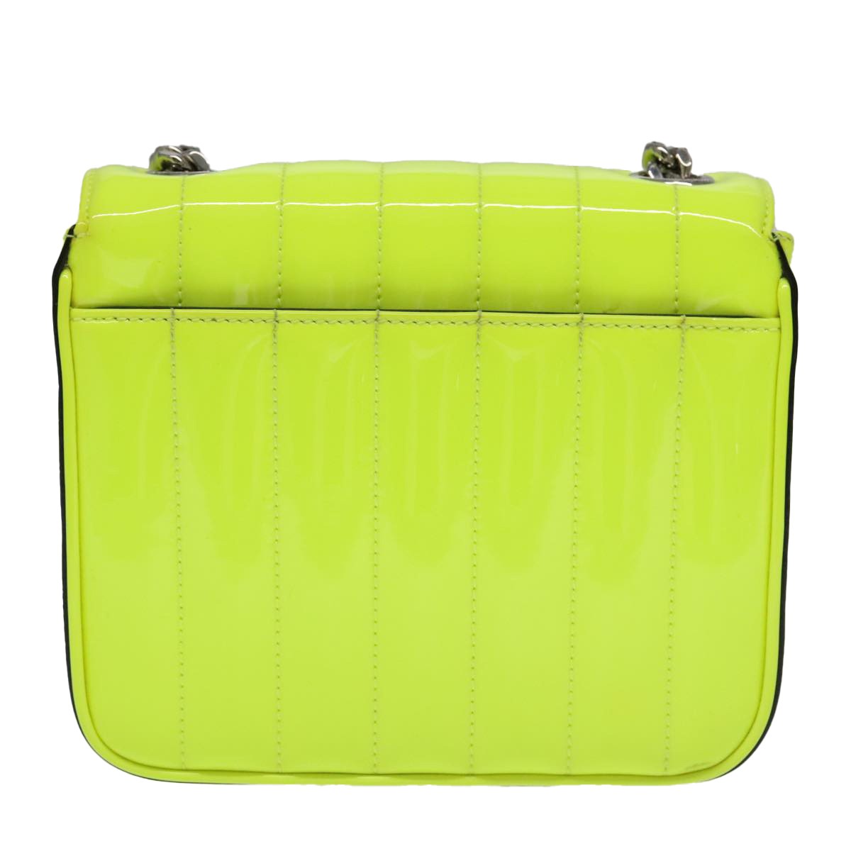 Borsa a tracolla Saint Laurent Vicky verde vernice autentica
