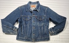 Vintage Levi s Denim Jean Trucker Jacket Youth Size 20 70706-0216