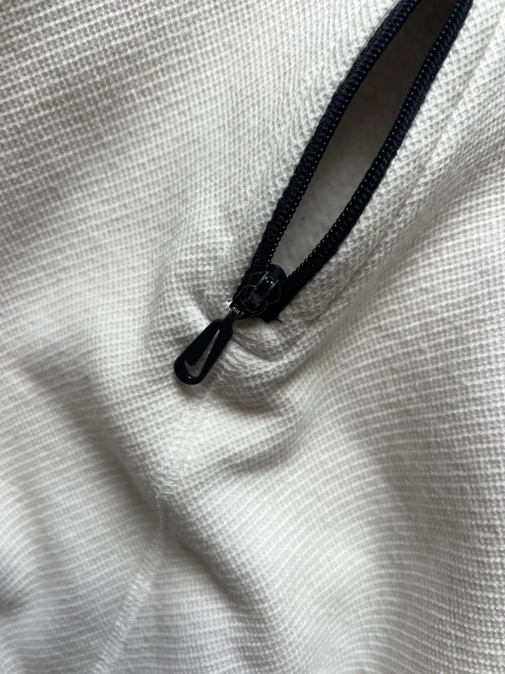 复古 Y2K 90 年代耐克毛衣大号女式短 1/4 拉链 Swoosh Streetwear 复古 — 第 3/4 张图片