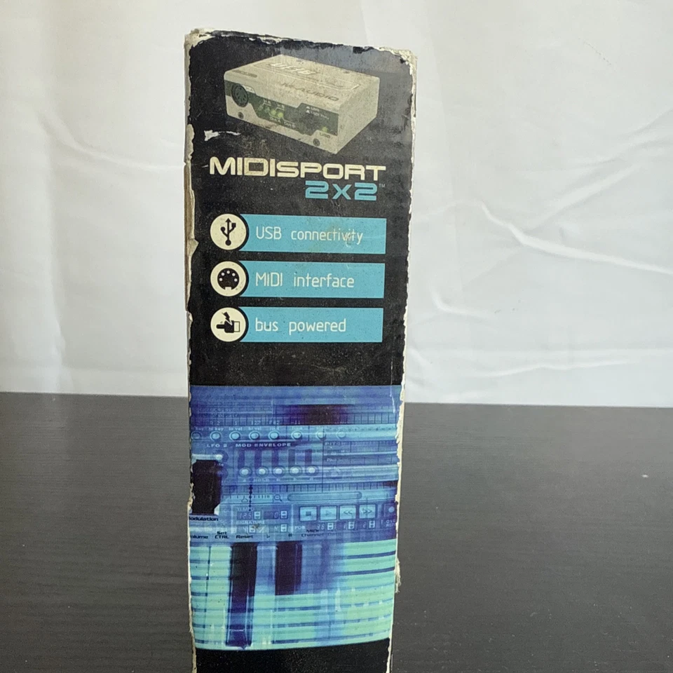 M-Audio USB Midisport 2x2 MIDI Interface 2 In 2 Out USB MIDI Interface New NIB - Image 4 of 4
