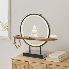 Buddha Statue Home Decor Home Desktop Decor With Buddha Statue and LED Light