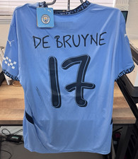 Kevin De Bruyne Signed Home Soccer Jersey  Carsgraph Manchester w/COA Hologram