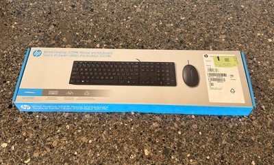 HP Wired Desktop 320MK Mouse and Keyboard,USB (9SR36UT#ABA) New Sealed 