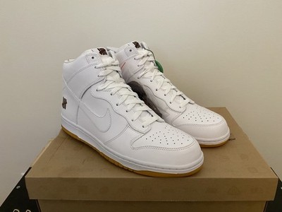 Size 12 - Undefeated x Nike Dunk Premium SP High (White / Gum)