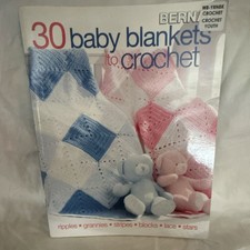 Bernat 30 Baby Blankets Crochet Pattern Book YRNBK Baby Theme