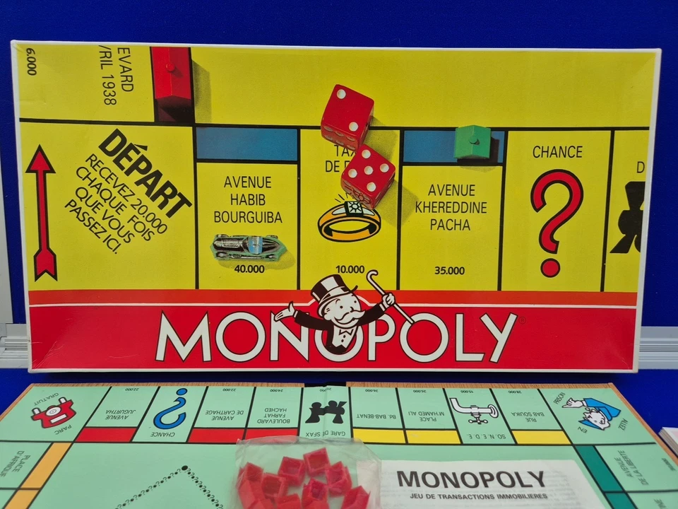 Rare Monopoly Tunisia Édition Tunisienne Ranim Games French Sealed Pieces 1980s - Image 2 of 4
