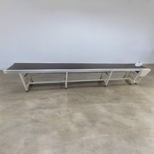 250W Length 177in Black PVC Conveyor Belt System 19.6in Width Adjustable Speed