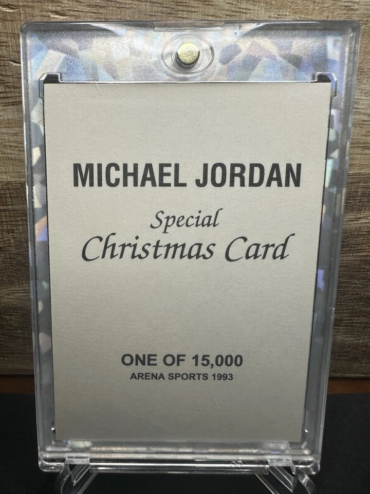 Michael Jordan 1993 Donruss Special Christmas Card 1/15,000 Great Condition SSP - Image 2 of 2
