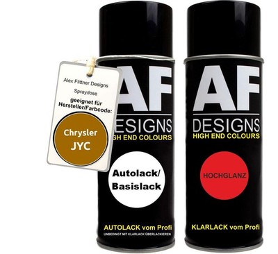 Autolack Spraydose Set  Chrysler JYC Bright Amber Perl Basislack Klarlack Sprühd