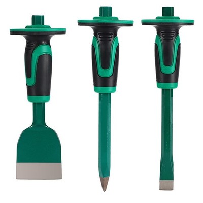 Heavy Duty Masonry Chisel Set,12 Inch Point and Flat Chisel, 9 Inch Brick Chi...