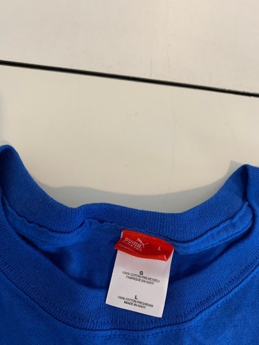 Puma Italy Futbol Shirt Large Blue Campioni 4 Del Mondo World Cup Soccer Retro - Picture 4 of 9