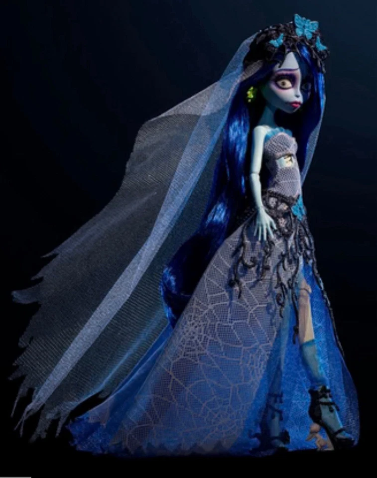 Monster High Skullector Cadáver Novia Emily Muñeca Tim Burton 20 Aniversario Nueva Foto 2 de 4