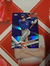 2017 Topps Chrome Base Purple Refractor Jose Bautista /299
