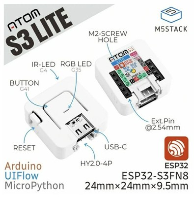 Lot 10 Units - M5Stack AtomS3 Lite ESP32S3 Dev Kit SKU: C124