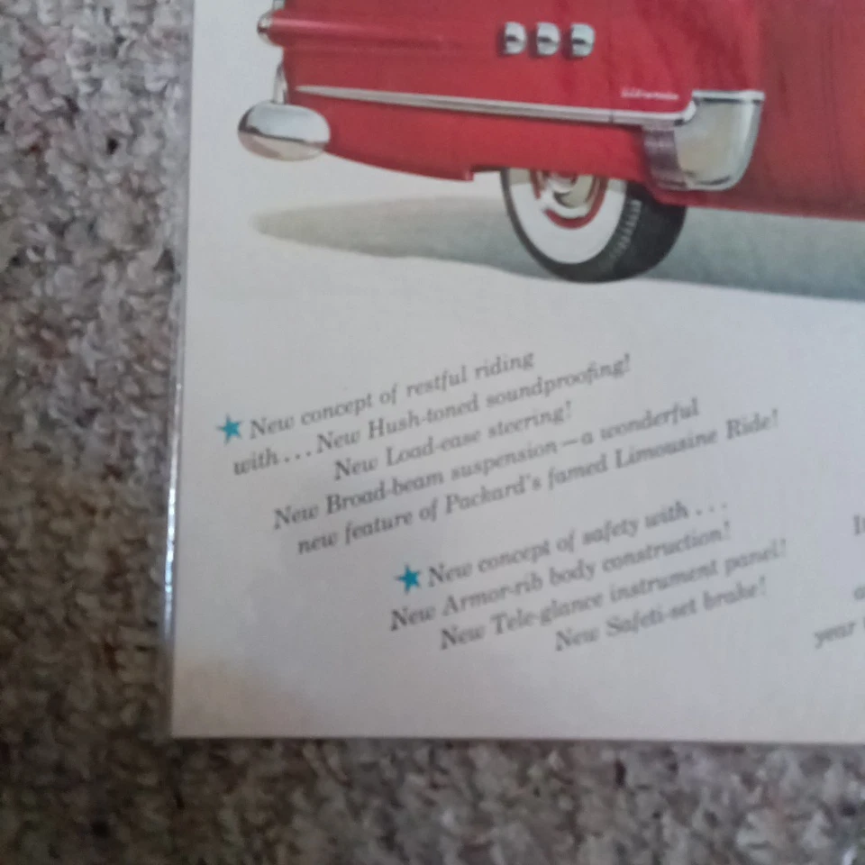 1950 POST PRINT AD 1951 PACKARD WORLD PREMIERE - Image 4 of 4