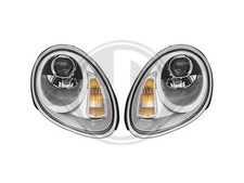 Designsatz Scheinwerfer klarglas/silber für Porsche Boxster 2004-2008