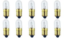 CEC Industries #1487 Bulbs, 14 V, 2.8 W, E10 Base, T-3.25 Shape (Box of 10)