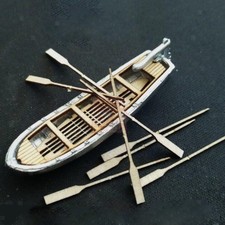 1:100 Kleiner Rettungsboot-Modellbausatz DIY Mini-Segelboot Kleines