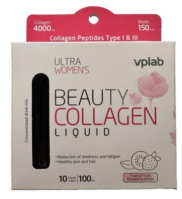 vplab Ultra Womens Beauty Collagen Liquid 10 Tubes Neu Kollagen
