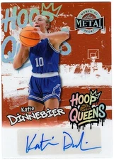 Katie Dinnebier 2025 Leaf Metal Women of Sport Hoop Queens Orange AUTO 1/7