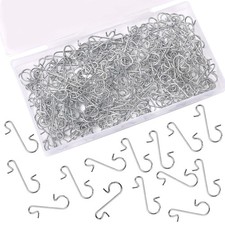 SEPGLITTER 240Pcs Christmas Ornament Hooks Silver Metal Wire Hooks S-Shaped H...
