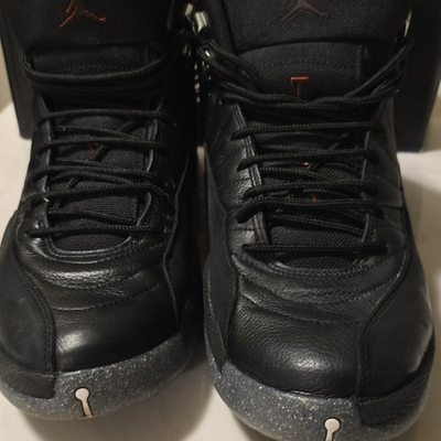 #ad #ad Jordan Air Jordan 12 Utility Grind Black Gray Orange DC1062 006 High Top Sneaker $70.00