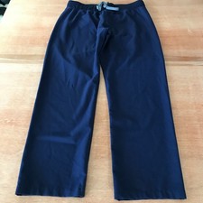 Figs Technical Collection Livingston Scrub Pants Women PM Blue Pocket Tie Waist