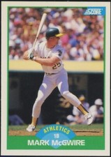 1989 Score Mark McGwire Oakland Athletics #3