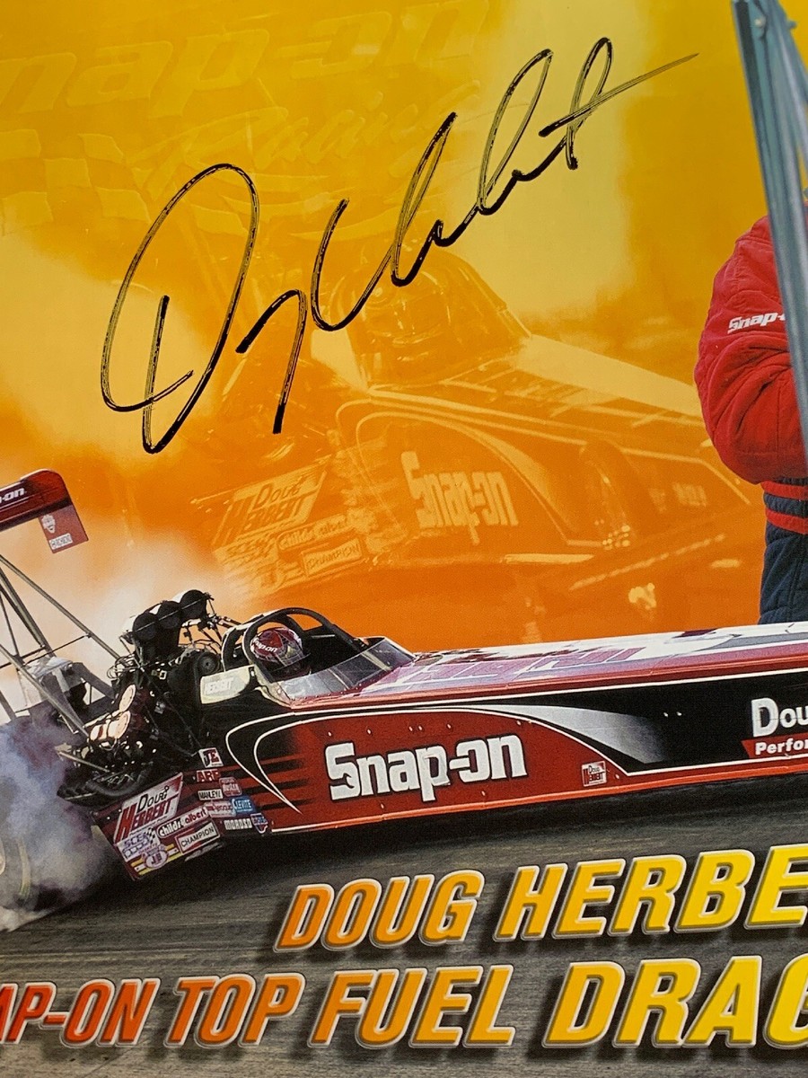 その他 Snap-on Doug Herbert Top Fuel Dragster Signed Doug Herbert Snap on Top Fuel Dragster NHRA Photo