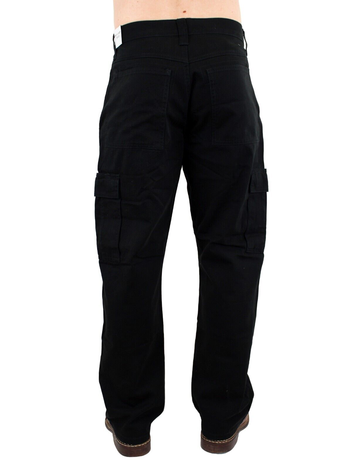 Wrangler Authentics Men's Cargo Pants Regular Fit, Twill, 8-Pocket, L & R  Tech