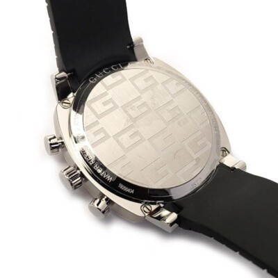 グッチ 腕時計 ユニセックス グリップ YA157301 (g-000997) Gucci Grip YA157301 Black Dial Rubber Strap Men's Watch for
