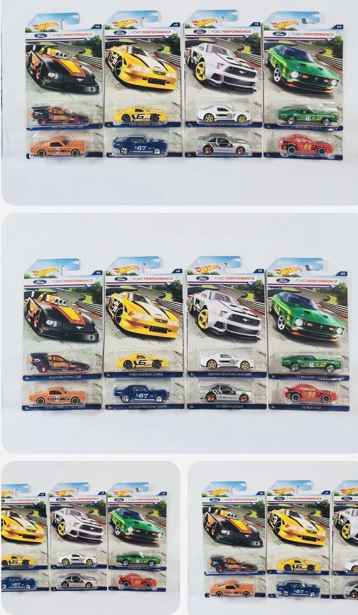 Hot Wheels 2016 Ford Mustang - Ford Performance - Complete Set Of