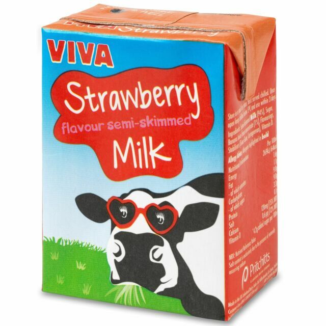 Viva Strawberry Flavoured Milk Cartons 27x200ml for sale online eBay