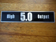 FORD 5.0 HIGH OUTPUT METAL EMBLEM