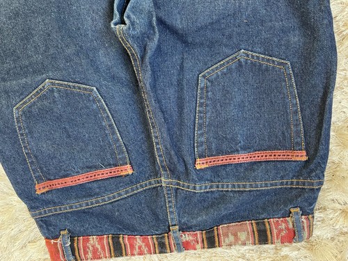 Vintage blue Jeans Women Denim Size 10 ' AMAZING ' brand fringe - Picture 6 of 10