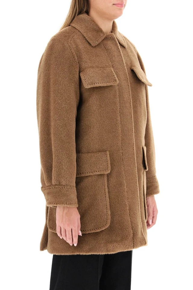 Max Mara - Aral Jacket - Padded Brown Alpaca Teddy Jacket - XS 6UK 38IT - Image 2 of 4