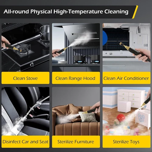 2500W Handheld Steam Cleaner Machine High Tempetature Steamer Cleaning Tools - Picture 8 of 12