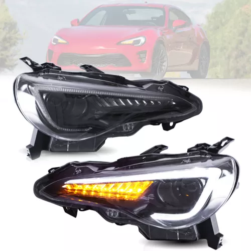 LED Headlights Fit Toyota 86 / Subaru BRZ /Scion FR-S 2012-2021 Sequential Lamp - Picture 3 of 14